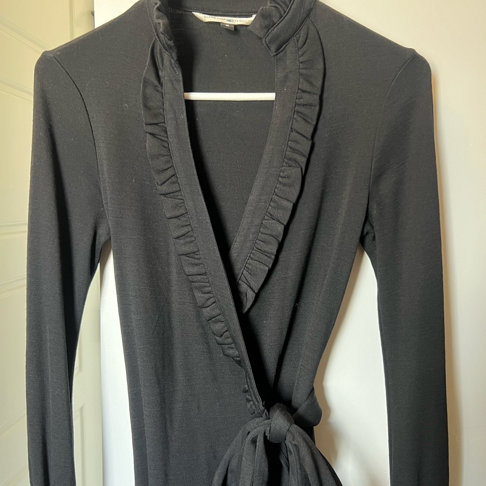 Diane vonFurstenberg classic black wrap dress